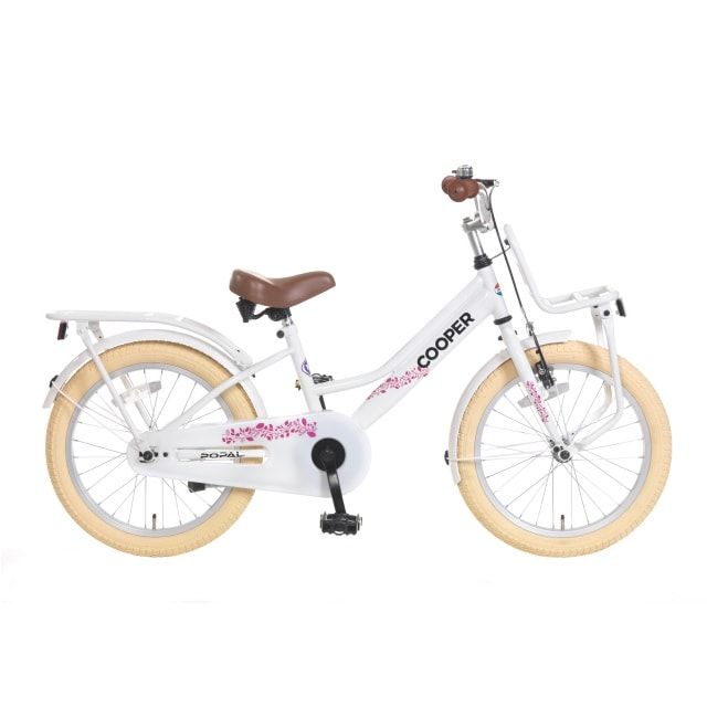 Popal Cooper 18 inch Meisjesfiets Wit